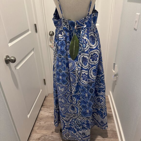 Farm Rio Blue Tile Maxi - Picture 4 of 7